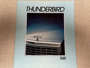 ThunderBird 1981年 カタログ Ford サンダーバード カラーカタログ