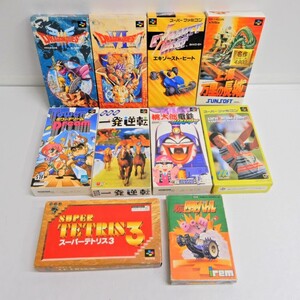 044Z743★【中古品】【SFC/FC】 ファミコン スーファミ ソフト まとめ 10本セット 桃太郎電鉄/上海万里の長城/タワードリーム/ドラクエ3/6