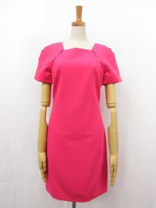 美品【アリスアンドオリビア alice + olivia】65193-1-15025 膝丈 半袖ワンピース (レディース) size2 ピンク系■17LO3335■