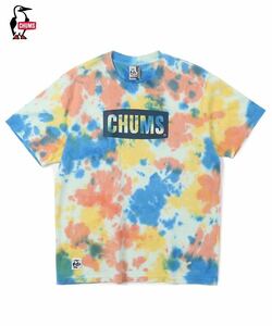 特注サイズ CHUMS Logo T-Shirt Ocean-Dye チャムス ロゴ Tシャツ（メンズ）オーシャン ダイ／タイダイ CH01-1833／XXL／2XL