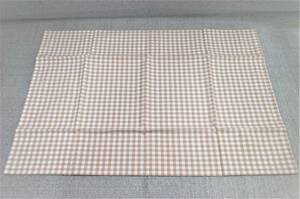 【新品特価】枕用柄カバー ベージュチェック 630mm×430mm 枕カバー 住まい 寝具 枕 日本製 送料格安 