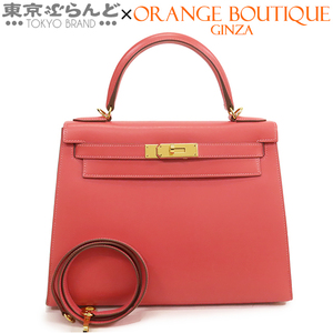 101725215 エルメス HERMES ケリー 28 C刻印 ローズリップスティック タデラクト 外縫 2WAY ハンドバッグ ショルダーバッグ レディース