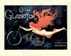 ★Cycles Gladiator★アンティークな広告ポスター★