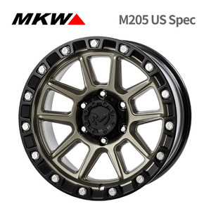 送料無料 MKW M205 US Spec 8.5J-17 +0 6H-139.7 (17インチ) 6H139.7 8.5J±0【1本単品 新品】