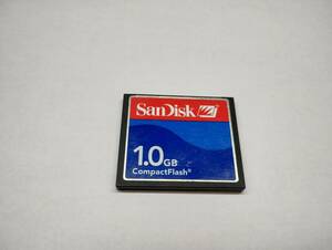 書込・ちょい凹み有り　1GB　SanDisk　CFカード　フォーマット済み　メモリーカード　コンパクトフラッシュカード