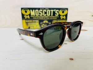 ◆MOSCOT◆LEMTOSH◆モスコット◆レムトッシュ◆サングラス 鼈甲柄 ウェリントン 人気 未使用 美品