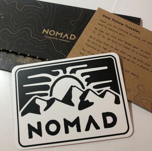 希少 NOMAD SANTA BARBARA CALI STICKERロゴ ステッカー 白 黒 サンタバーバラ カリフォルニア ライフスタイル 家電 シール 新品 正規品