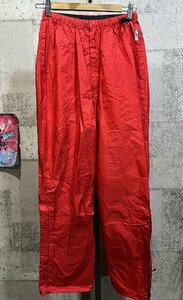 美品 モンベル レインパンツ レイントレッカーパンツ 赤 S メンズ mont-bell レッド 雨具 1128366