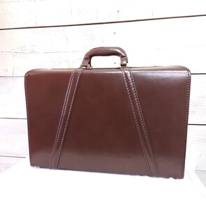 イタリア製 本革 HIT トランク GENUINE LEATHER レザー パイロットケース アタッシュケース ビジネス ドクターズバッグ 美品☆ヴィンテージ