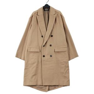 UNDERCOVER アンダーカバー 22AW ANG/Wビーバーピンキングダブルチェスターコート 2 ベージュ