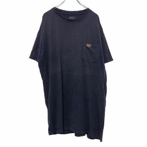 Dickies 半袖 ロゴ Tシャツ 2X ネイビー ディッキーズ ビッグサイズ ポケット ストリート ワーク 古着卸 アメリカ仕入 a508-5011