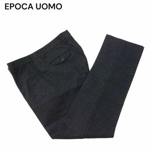 EPOCA UOMO エポカ ウォモ 通年 ウール&シルク★ ストレッチ スリム スラックス パンツ Sz.46　メンズ 日本製　I4B01405_7#R