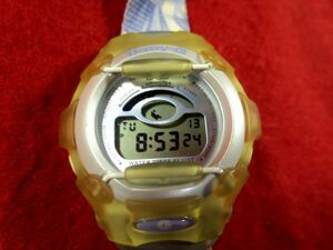 GS5M2）★完動腕時計★CASIO カシオ BABY-G Gショック系★BGD- 220◎淡いイエローのフォルムが爽やかです♪