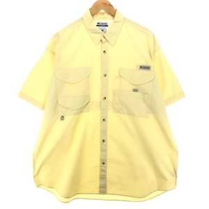 古着 00年代 コロンビア Columbia PFG ボタンダウン 半袖 フィッシングシャツ メンズXL /eaa448833 【SS2409_30%】