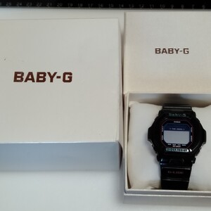 腕時計46む BABY-G CASIO BLX-5600 カシオ 元箱付 ブラック ジャンク レトロ 