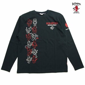 新品 テッドマン ロングTシャツ 黒46 2xl 3l TEDMAN エフ商会 イラスト 345 メンズロンt カットソー