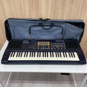 【M-0】 Roland EM-50 CREATIVE KEYBOARD シンセサイザー キーボード ローランド 音出しOK ボタン2個不具合あり ケース付 2239-27