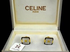 ■新品N■№1349 【CELINE】セリーヌ 【ゴールド・シルバー】■カフス♪