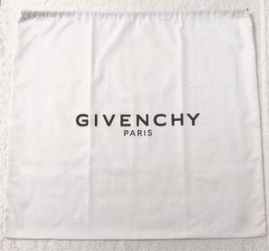 ジバンシー 「GIVENCHY」バッグ保存袋 (4257) 正規品 付属品 内袋 布袋 巾着袋 64×58cm 大きめ ホワイト 布製 特大サイズ