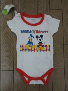 【新品】Disney　baby半袖T型ロンパス　綿100％　７０