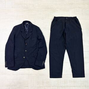 23ss 2023 良品 COMME des GARCONS HOMME DEUX コム デ ギャルソン オムドゥ ポリ縮 ジャケット ワイド パンツ SET UP セット アップ 702