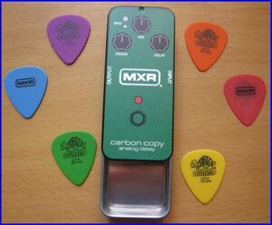 ピックケースMXR Pick Tinピック6枚付き MXRPT04 CarbonCopy (Green)