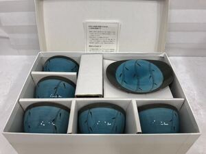 新品☆第一陶器 湯のみ 茶托5客セット☆木かげ茶菓揃 m211