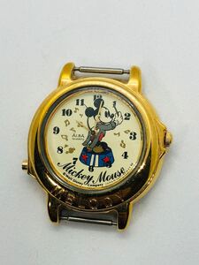 SEIKO ALBA V421-0010 Mickey Mouse セイコー アルバ ミッキーマウス ディズニー 腕時計 動作未確認 ジャンク ② 