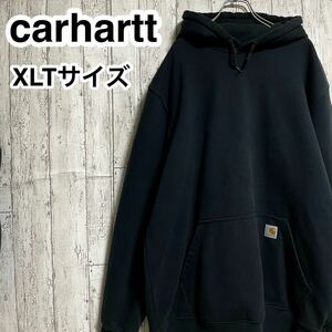 ☆送料無料☆ carhartt カーハート スウェットパーカー XLT ブラック ビッグサイズ ビッグシルエット 23-89