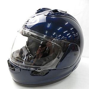 【格安】1,000円～ Arai アライ RX-7X フルフェイスヘルメット グラスブルー ブルー系系 サイズ57.58cm PSCマーク無し バイク [M5919] 