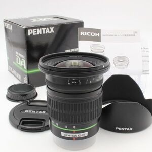 【新品同様】 PENTAX smc PENTAX-DA 12-24mm f4 ED AL 元箱 付属品 付き フード若干キズあり pentax ペンタックス 53006