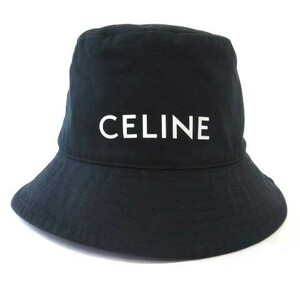 セリーヌ CELINE 2AU5B968P バケットハット コットン 帽子 プリント ブラック 黒 M メンズ レディース