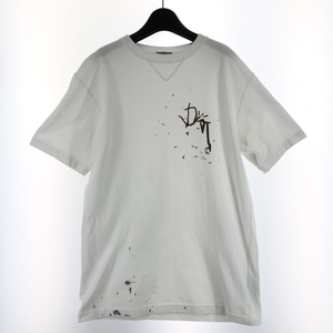 【中古】22AW Christian Dior×Travis Scott オーバーサイズTシャツ サイズS ホワイト ディオール ×トラヴィススコット[240017587638]