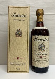 【DK 4241】未開栓 古酒 Ballantine’ｓ SCOTCH WHISKY AGED 30 YEARS バランタイン 30年 750ml 43% VERY OLD 箱ダメージ有 スコッチ 洋酒