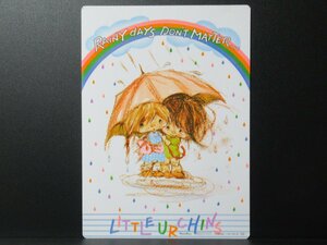 cb091【未使用品】LITTLE URCHINS◆なつかしの昭和レトロ下敷き◆ヴィンテージ文房具◆レア/希少/廃版◆