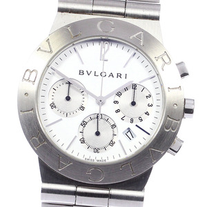 ジャンク ブルガリ BVLGARI CH35S ディアゴノ スポーツ クロノグラフ クォーツ メンズ _777202