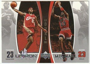 2005-06 UD UPPER DECK DUAL #LJMJ9 Michael Jordan/LeBron James BONUS PACK