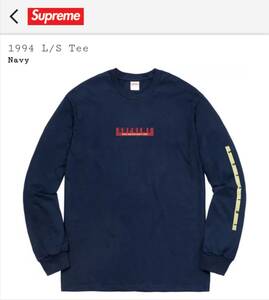 国内正規新品 18FW SUPREME 1994 long sleeve Tee M 紺 NAVY WEEK1 ロングスリーブ Tシャツ シュプリーム