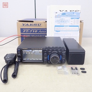 美品 ヤエス FT-710M Aess HF帯/50MHz 50W 純正外部スピーカー・取説・元箱付 八重洲【40