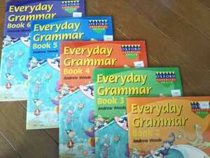 +英語教材+現地校グラマー教科書5冊セット+EverydayGrammarY2～Y6oxford未使用+英語教室の先生、中学生、帰国子女にも+