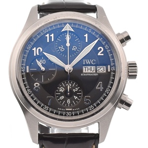 IWC SCHAFFHAUSEN IW370613 スピットファイア クロノグラフ デイデイト 自動巻き メンズ J#131519