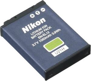 1個　 Nikon　Li-ion　バッテリー　EN - EL 12