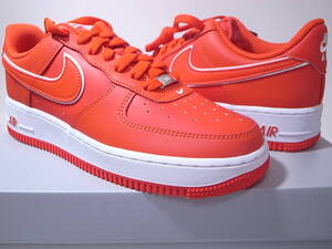 【送料無料 即決】NIKE AIR FORCE 1 PICANTE RED/PICANTE RED-WHITE赤白 24.5cm US6.5新品DV0788-600エアフォース縁取りダブルスウォッシュ