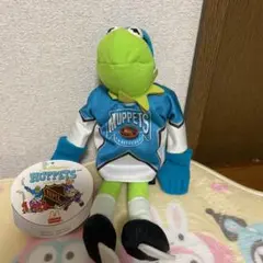 【レトロ】カーミット アイスホッケー ぬいぐるみ