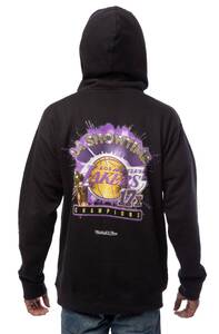 新品ミッチェル&ネスMITCHELL&NESS NBA SHOWTIME 17X LAKERS HOODIE★レイカーズパーカー★サイズXLレブロン八村★N2454