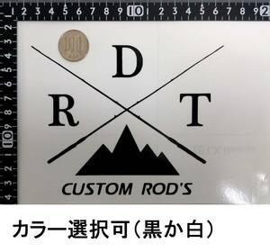 検）転写シール出品中★残りわずか。☆ステッカー1枚！★カラー黒と白選択可　 検）DRT　deps　ジャッカル　OSP　エバーグリーン　