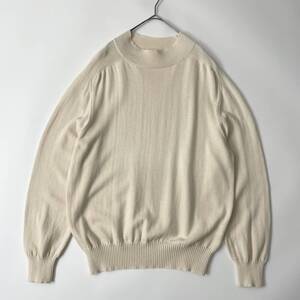 【2020aw】STILL BY HAND size/46 (he) スティルバイハンド モックネック コットン ニット セーター ハイネック アイボリー 日本製 KNIT