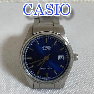 腕時計 稼働品 CASIO デイト表示 クオーツ レディース アナログ 3針 ウオッチ アナログ フェイス ラウンド バーインデックス