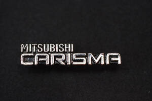 ■ 三菱 ピンバッジ CARISUMA エンブレム Silver W33mm rcitys MITSUBISHI ミツビシ カリスマGT ランエボ ランサーエボリューション