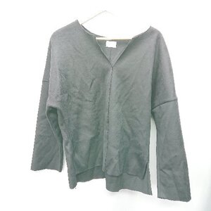 ◇ green label relaxing グリーンレーベル UNITED ARROWS 長袖 カットソー サイズF ブラック系 レディース E